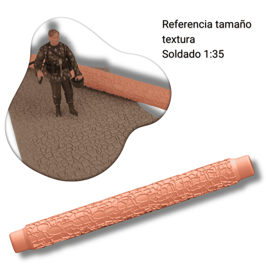 RODILLO TEXTURIZADOR - SUELO ROCA